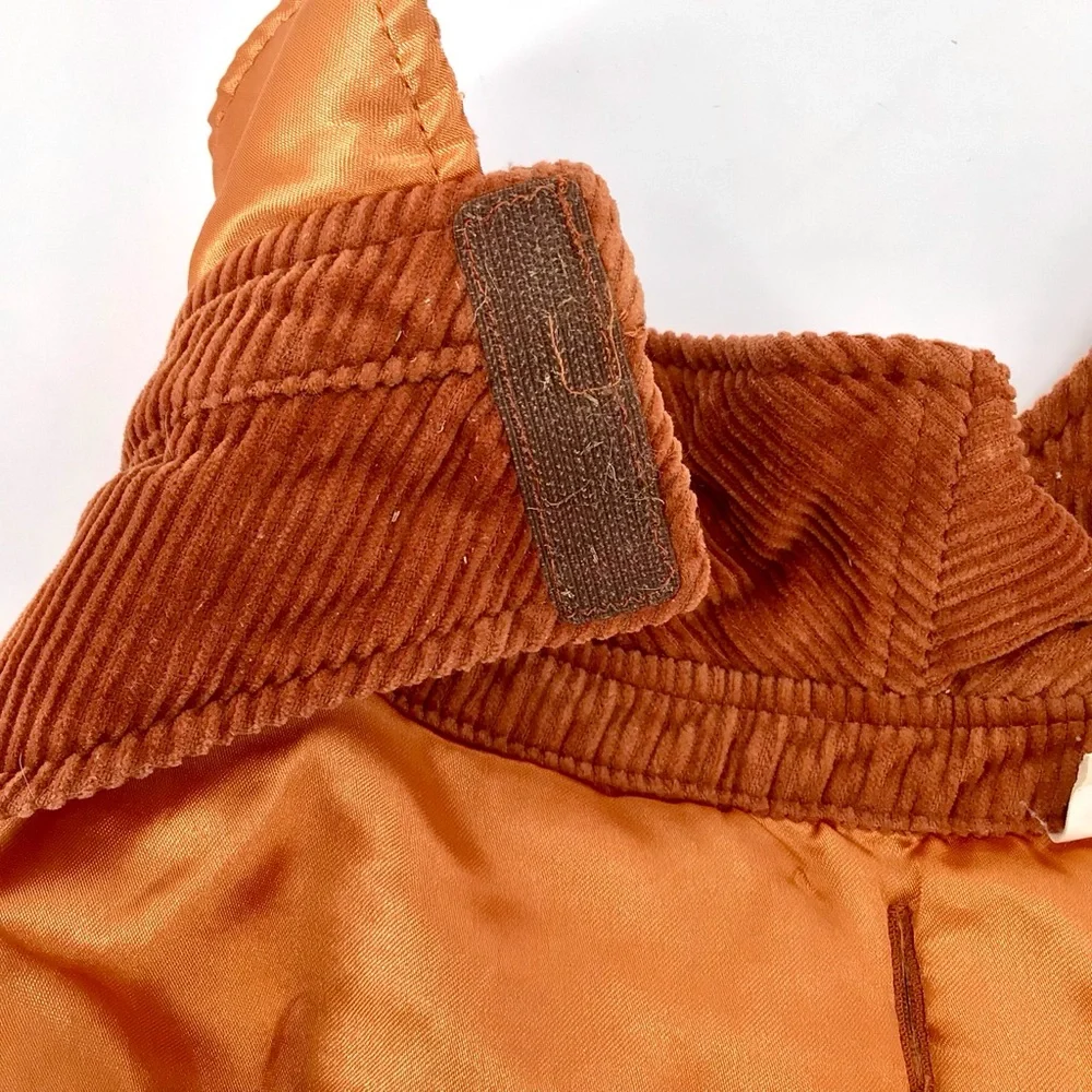 Woolrich Corduroy Dog Sweater Jacket Vest Size Large